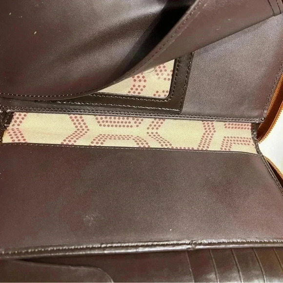 ❤️2/$80❤️Lodis Toffee Smooth Leather Purse  Wallet -NWOT - Picture 6 of 11